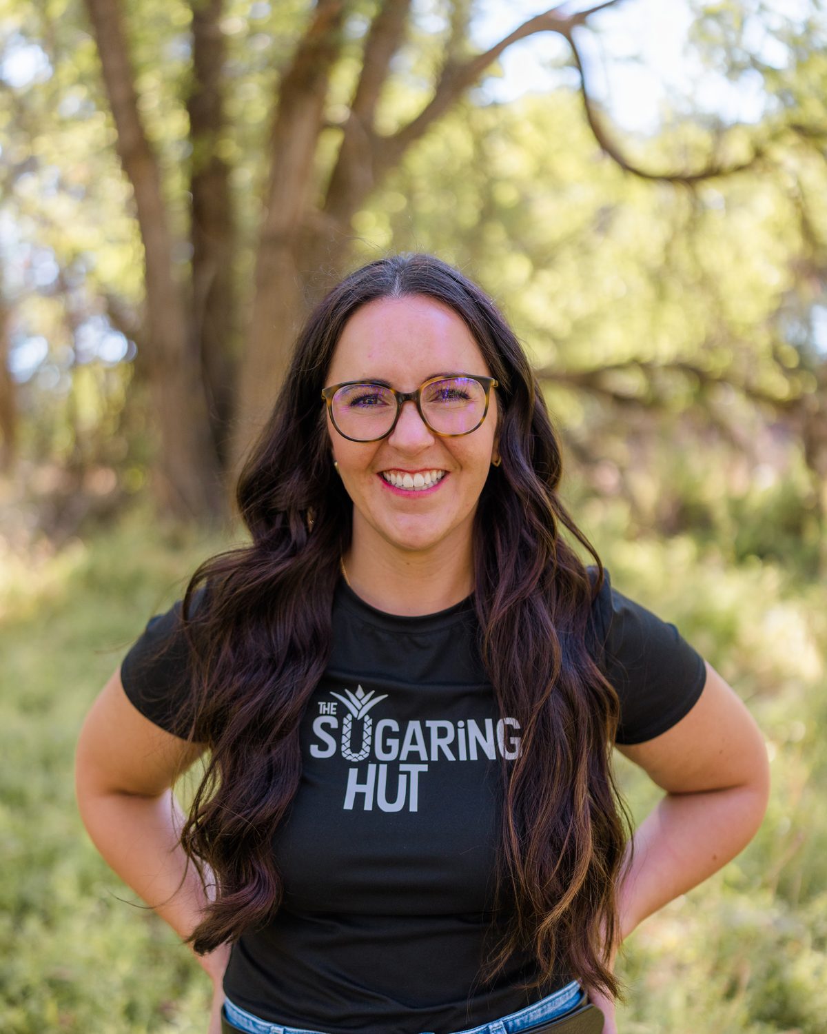Christy Mehelich in a Sugaring Hut t-shirt